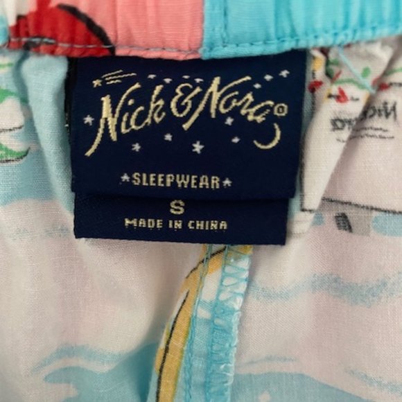 NICK & NORA FLAMINGO PAJAMA BOTTOM Not Flannel  Size S - Picture 5 of 6